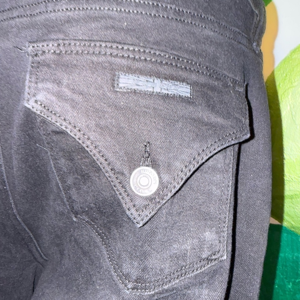 Hudson Jeans Black Collin Flap Skinny Mid Rise Stretch - Picture 4 of 7
